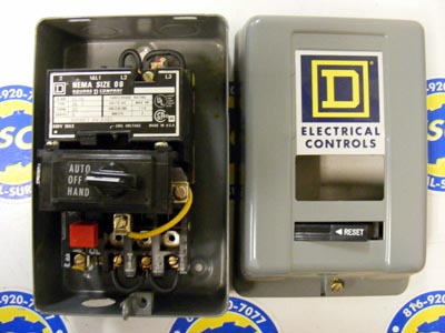 <B>Square D - </B>8536-AG-2 NEMA Size 00 Motor Starter In Nema 1